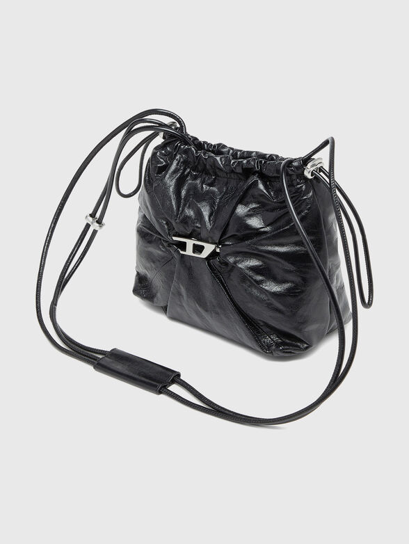 SCRUNCH-D small leather bag with logo - 4