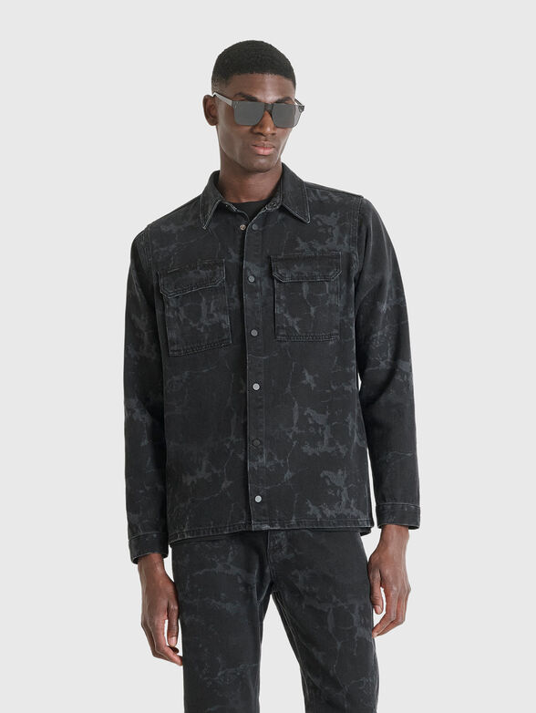 Denim jacket with accent details - 1