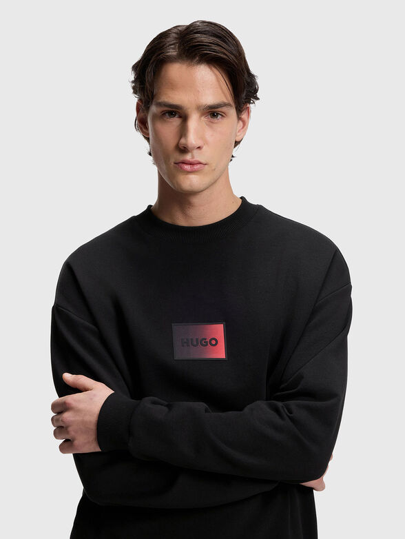 Cotton sweatshirt with front logo - 4