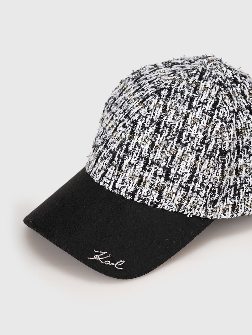 K/SIGNATURE bouclé hat - 3