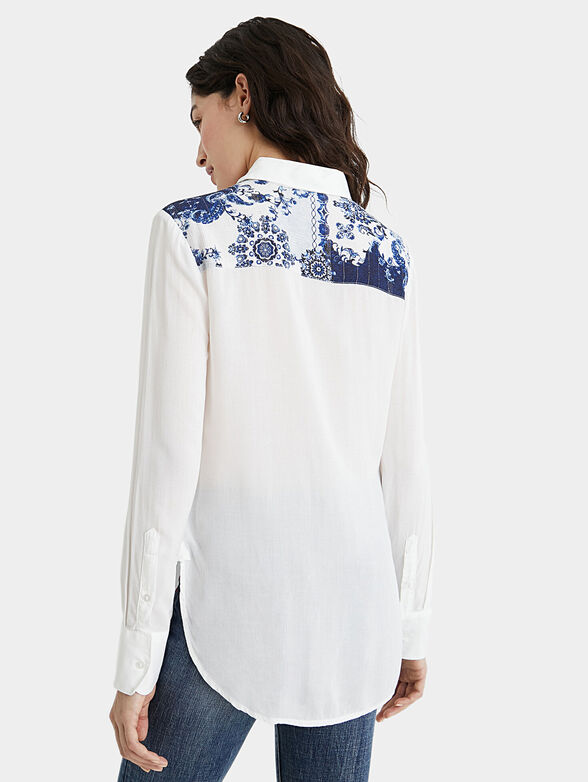 BARCINO Shirt with paisley print and embroidery - 5