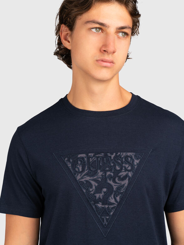 T-shirt with logo embroidery - 4
