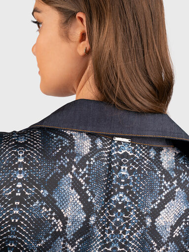 Dress with denim details - 3