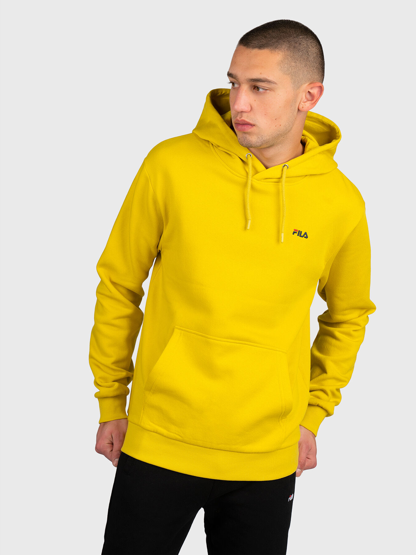 EBEN sweatshirt in yellow with hood brand FILA Globalbrandsstore en