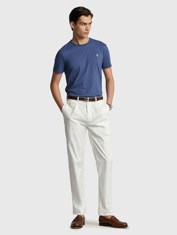 Blue T-shirt of cotton fabric - 2