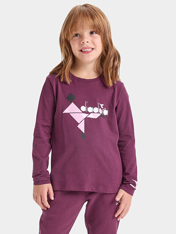 Blouse with long sleeves and print - 2