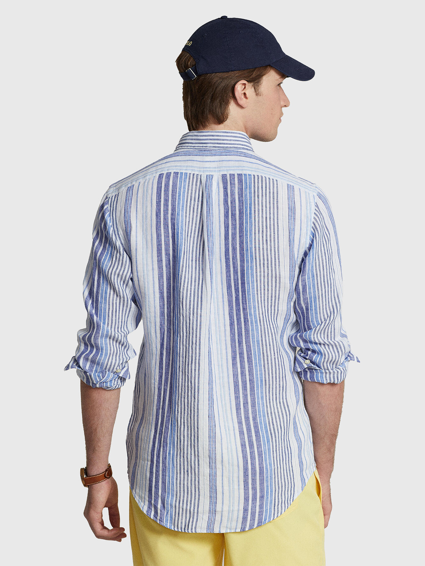 POLO RALPH LAUREN カーディガン エルボーパッチ ネイビー S コットン インターロック クォータージップ プルオーバー