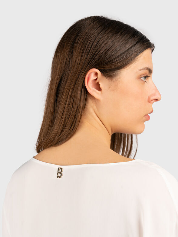 T-shirt with rhinestone logo  - 3