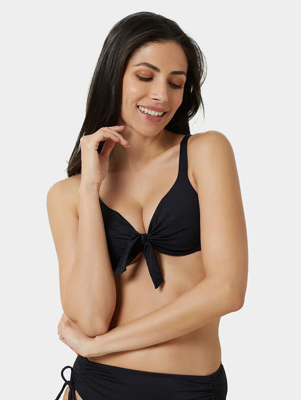 ESSENTIALS bikini bra in black color - 1