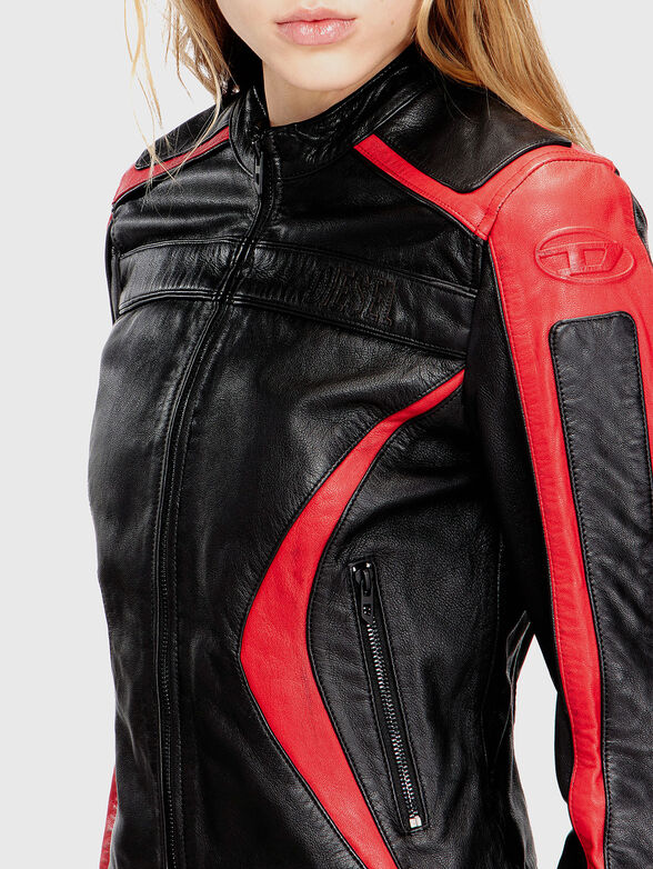 L-OVABLE leather biker jacket - 4