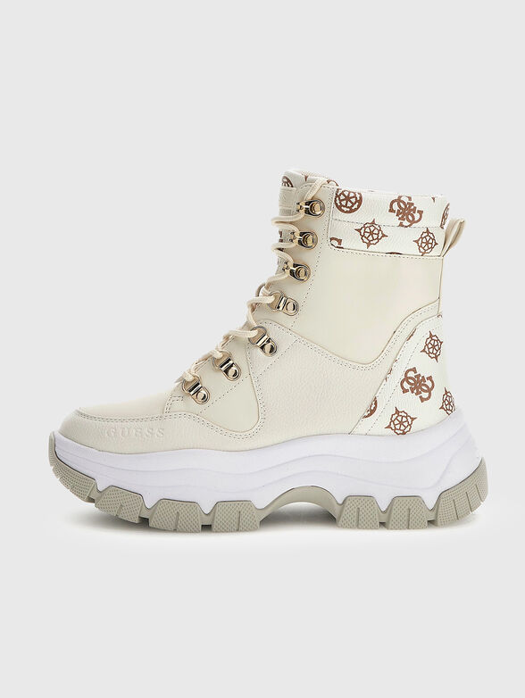 BLIZA boots with monogram print - 1