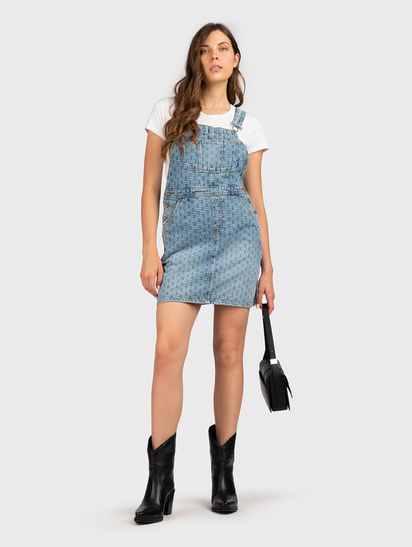 Denim jacket with monogrammed logo - 6