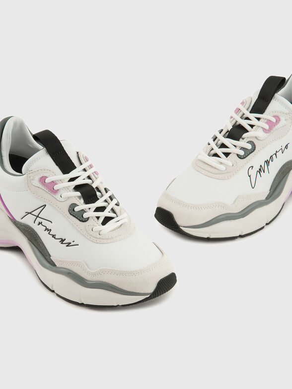 Sneakers with multicoloured details - 4