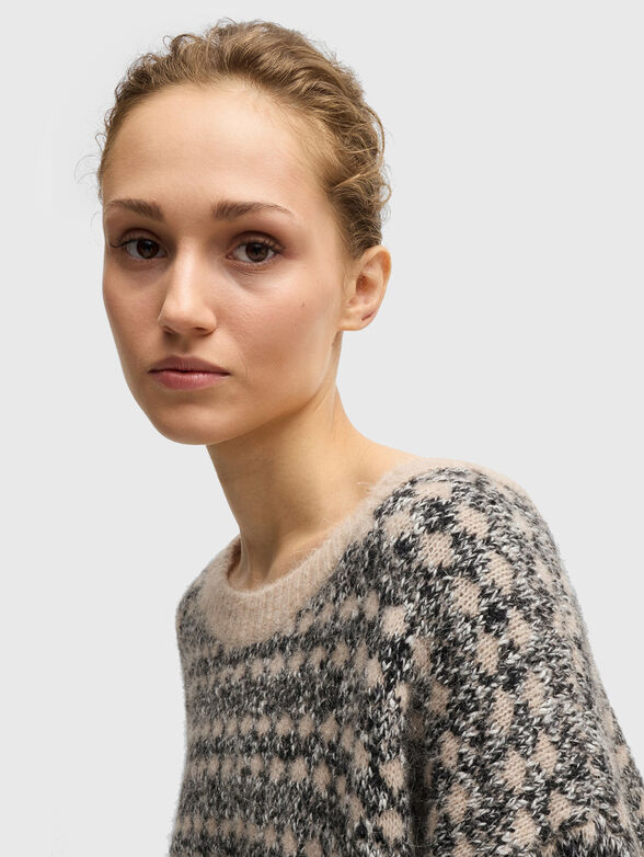 Wool blend oversized sweater - 4