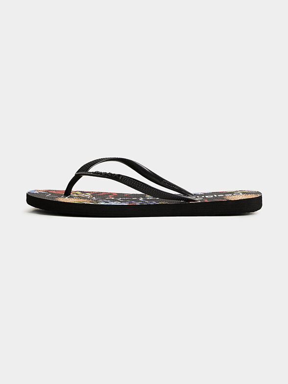Beach slippers with print - 1