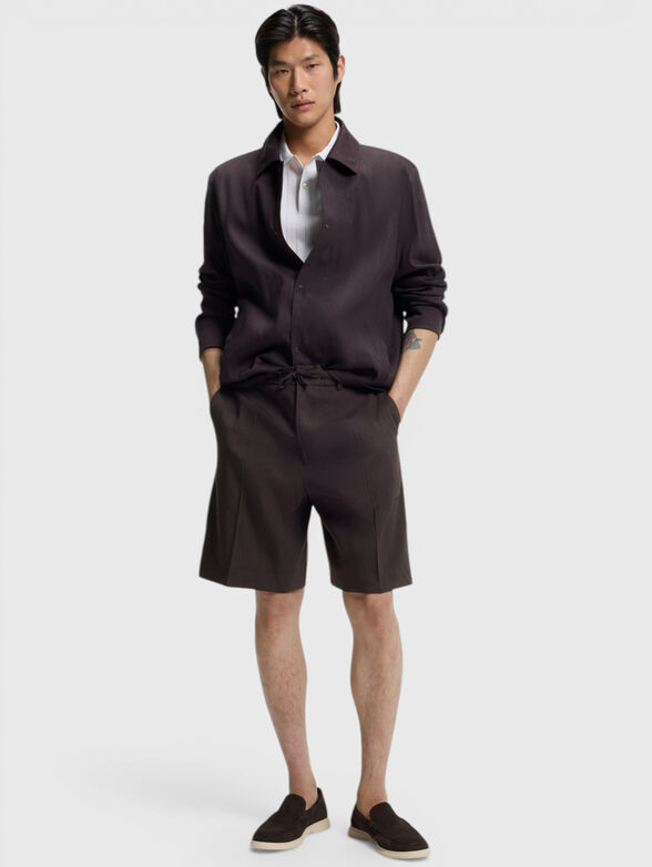 Linen-blend shorts - 4