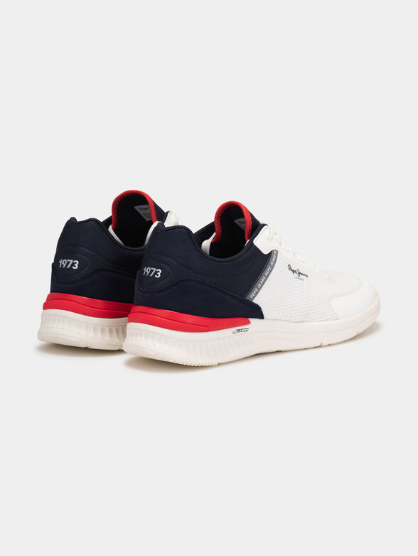 Dark blue sneakers with logo details - 3
