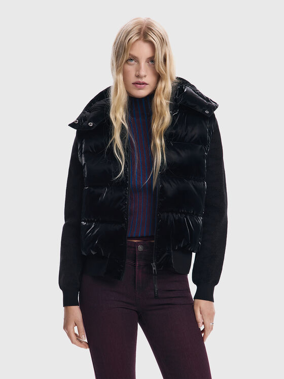 Padded jacket with removable sleeves  - 1