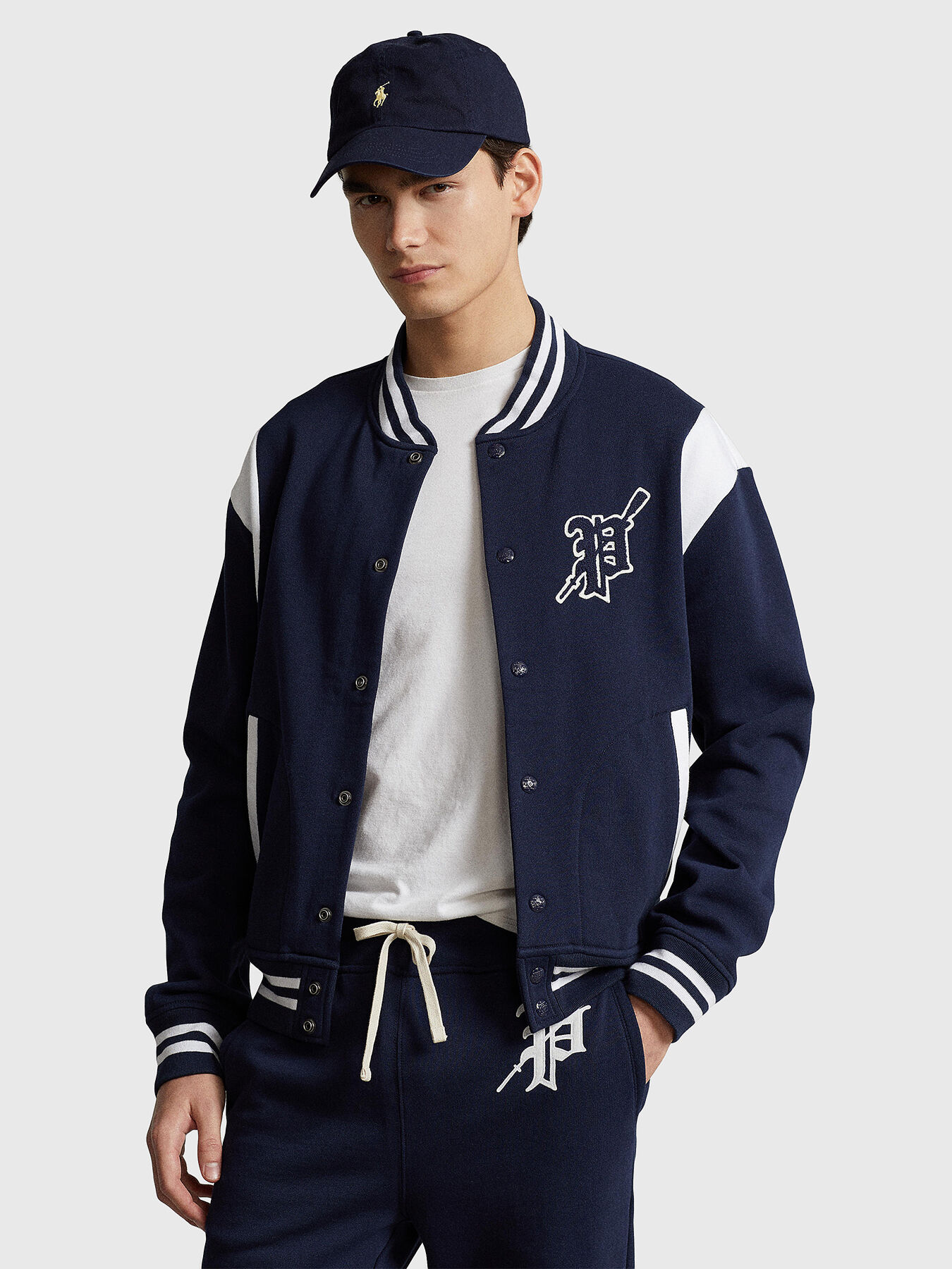 Bomber jacket with accent patch brand POLO RALPH LAUREN