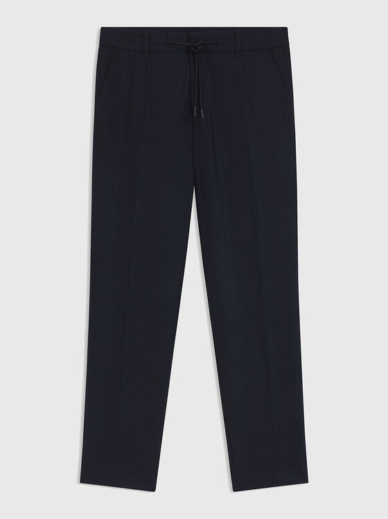 Слим панталон от вълнен бленд - 1