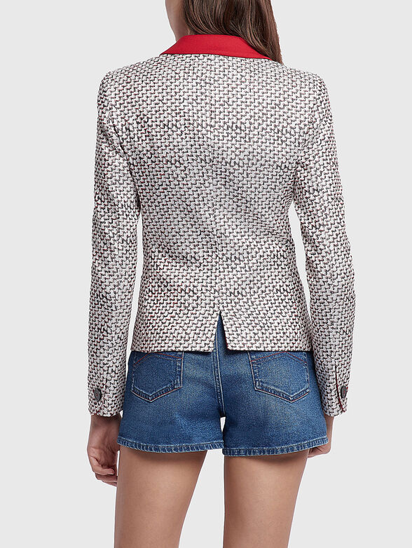 Slim blazer with print - 3