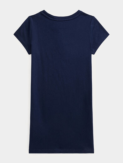 Polo Bear printed dark blue dress  - 2