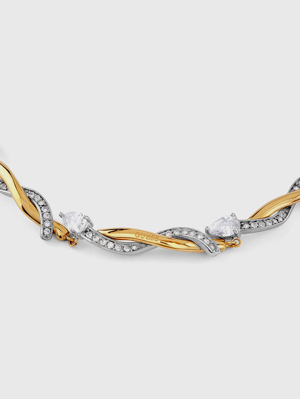 MULTI TWIST bracelet with rhinestones - 2