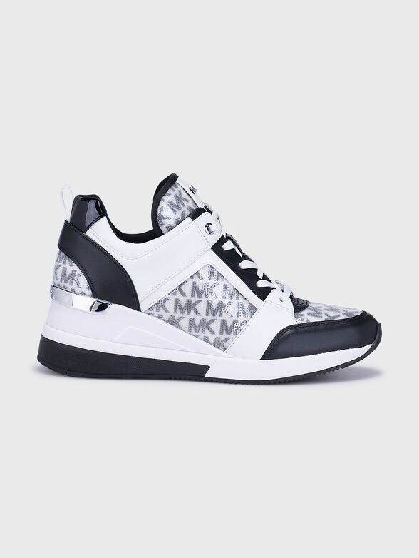 GEORGIE white sneakers with black details - 1