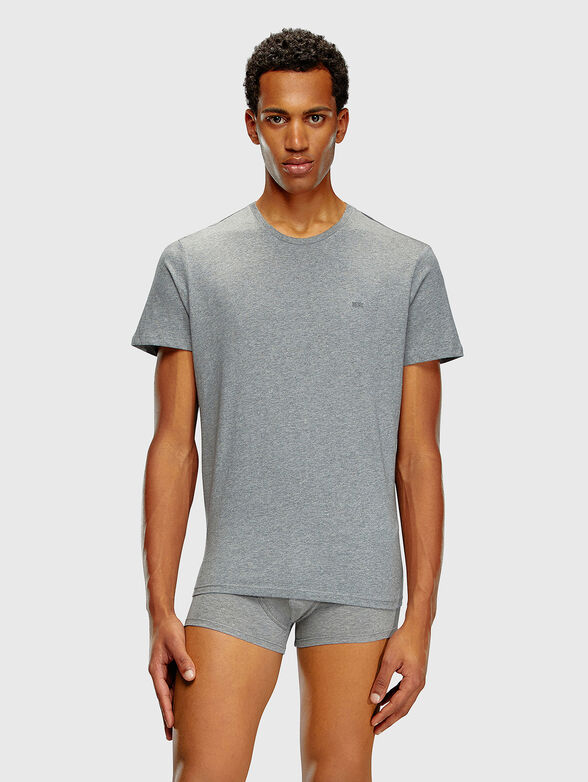 Set of three black cotton t-shirts - 2