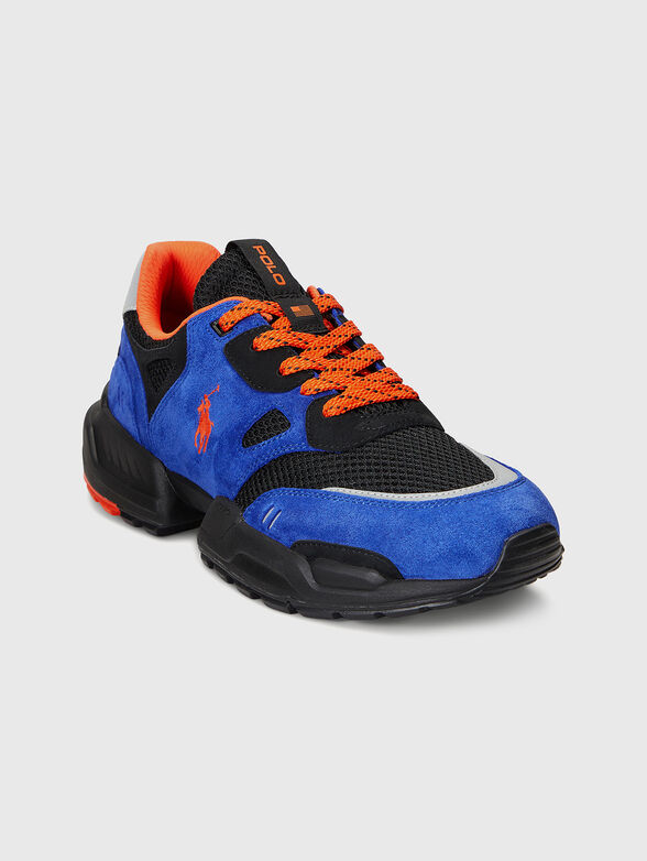 Multicoloured suede sports shoes - 1