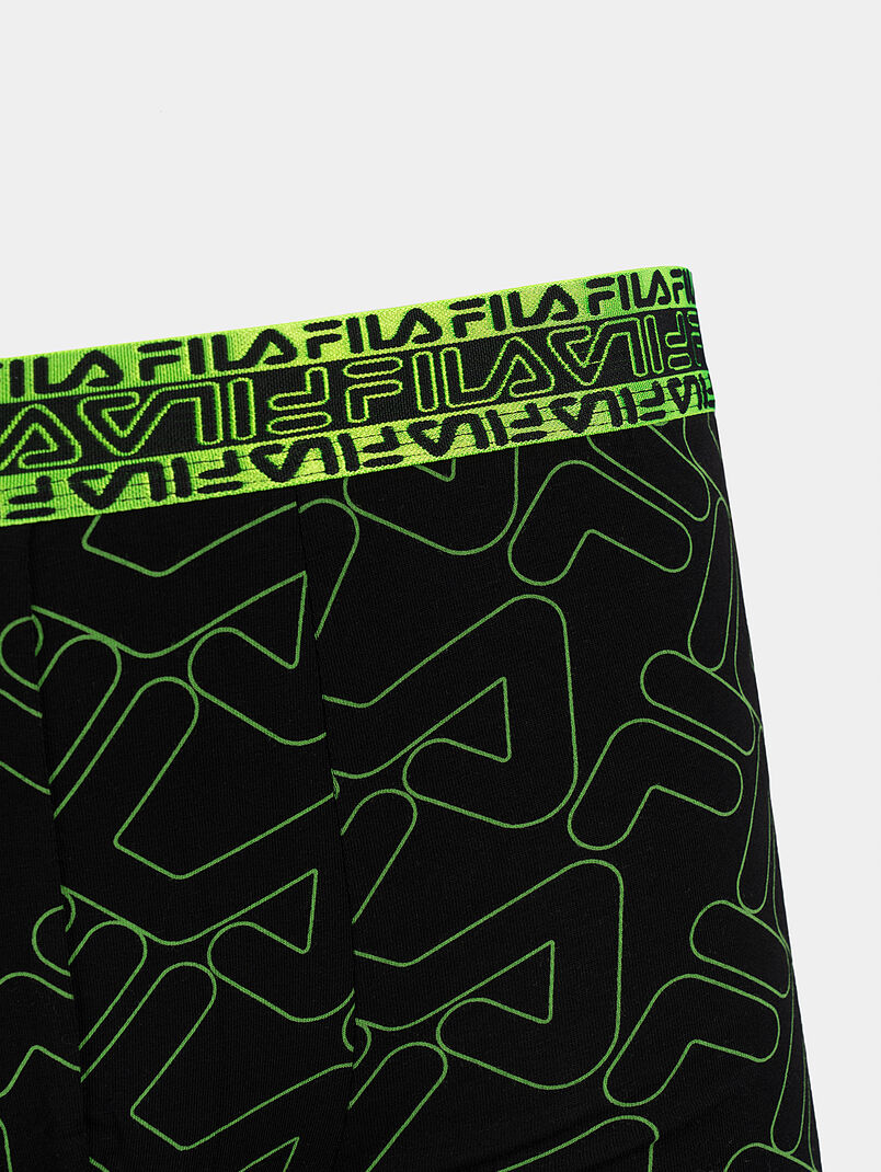 Trunks with blue logo prints - 3