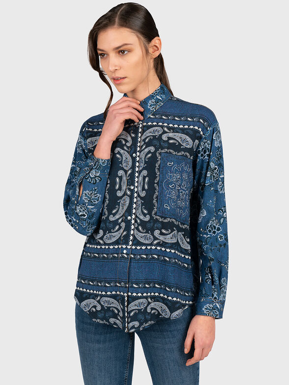 Shirt with floral details - 1