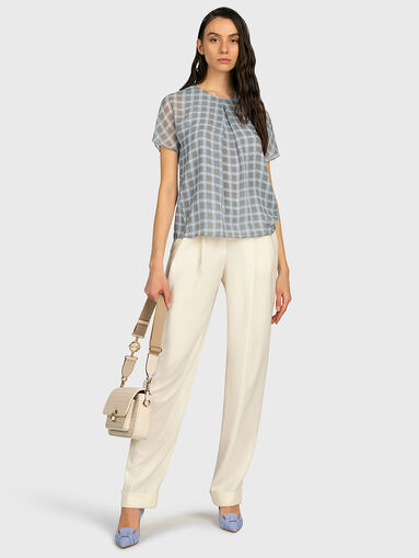 Checkered blouse - 5