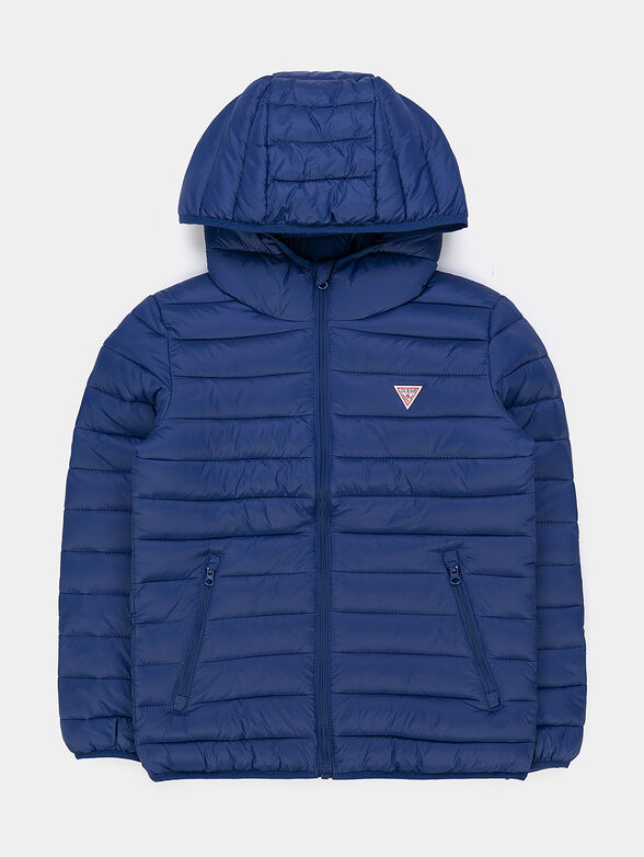 Blue jacket with a hood - 1