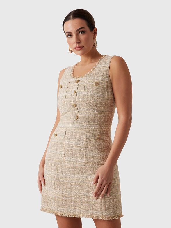 MARIAH mini dress in tweed - 1