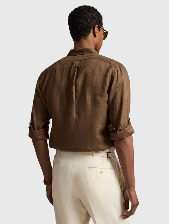 Long-sleeved linen shirt - 3