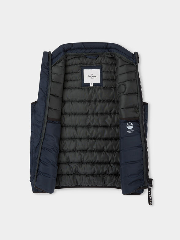 GROBY blue vest with quilted effect - 3