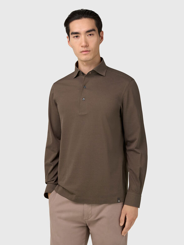 Long sleeved polo shirt - 1