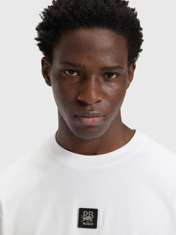 HUGO x RB logo patch T-shirt - 4
