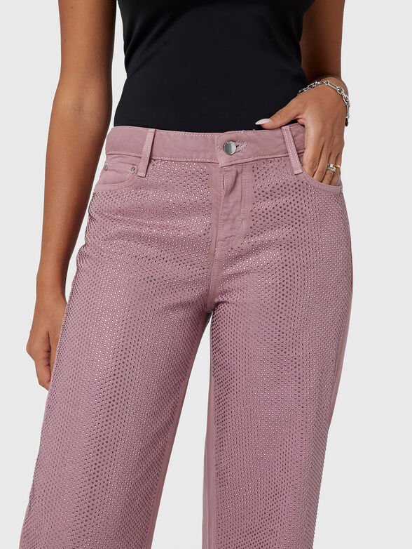 Jeans with applied rhinestones - 2