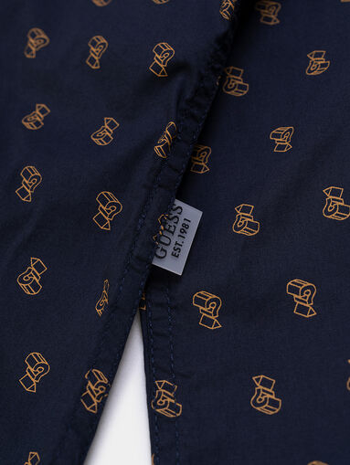 Shirt in dark blue color - 4