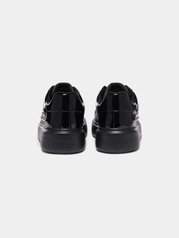 BRANDYN Black sneakers with stud applications - 4