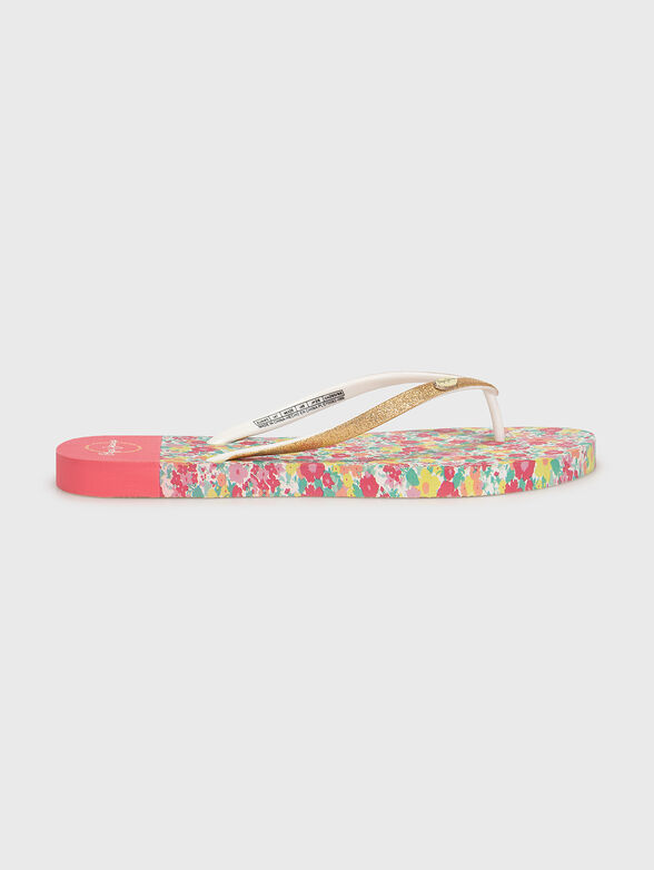 RAKE AURA Flip-flops with floral print - 1