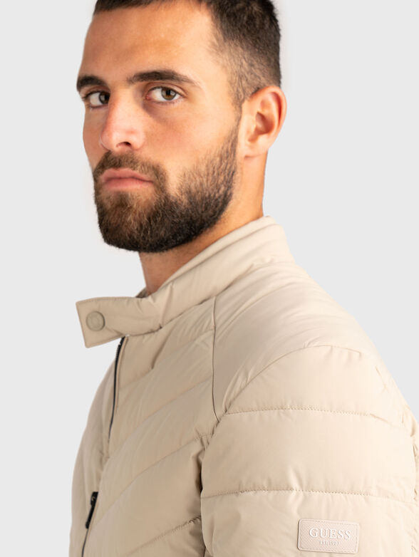 Padded jacket with quilted effect - 5