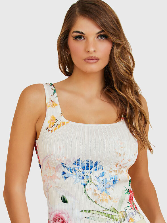 GINGER top with floral motifs - 4