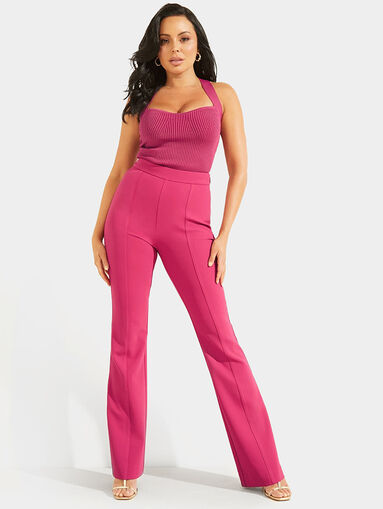 CABANA black knit top with ribbed texture - 5