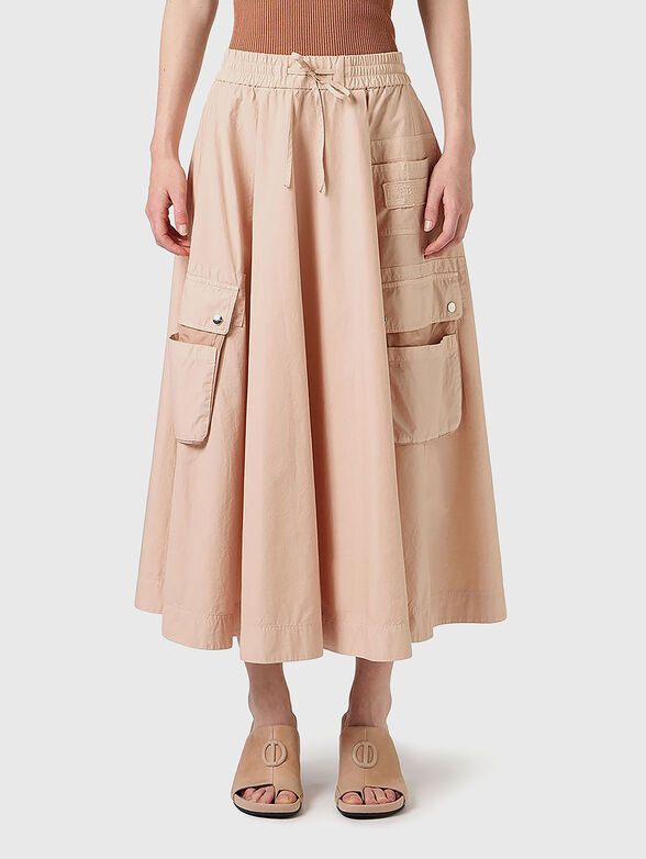Midi skirt with accent pockets - 1