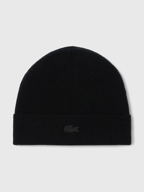 Beige knitted hat - 1