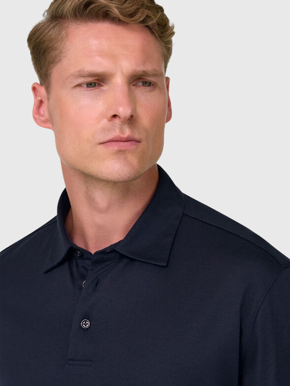 Dark blue polo shirt - 4