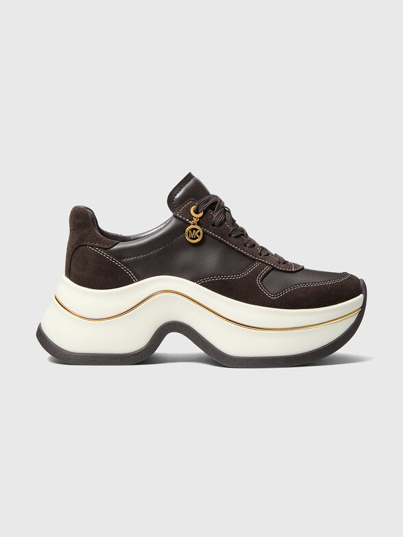 Brown sport shoes - 1